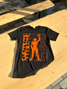 Système T-Shirt (Black with Orange Logo)